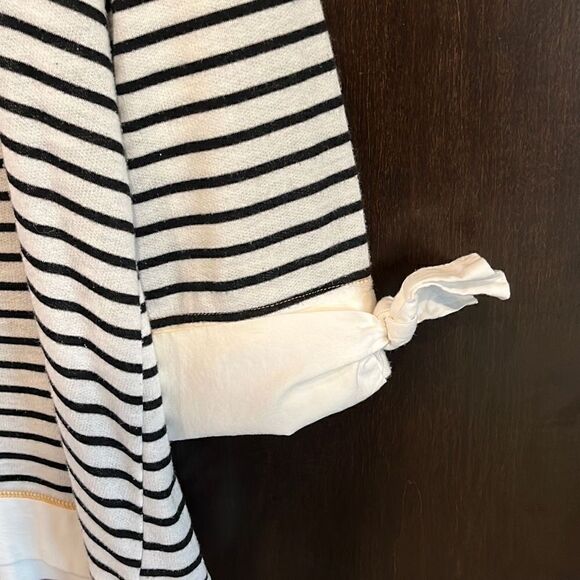 Hem & Thread Striped Top Tie Cuffs Size Large - Picture 3 of 5
